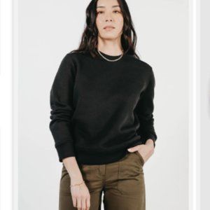 New! Bridge & Burn Linnton Crew Sweatshirt in Black - Small